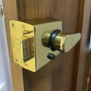 ERA night latch with the BSI kitemark and BS3621 stamped on the faceplate